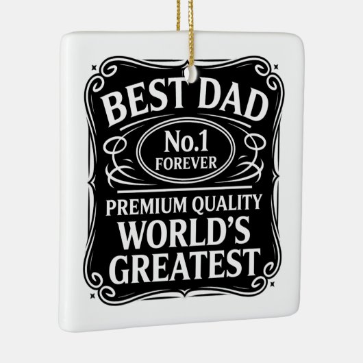 Bester Vater je Keramikornament (Rechts)