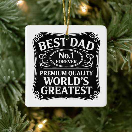 Bester Vater je Keramikornament (Baum)