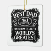 Bester Vater je Keramikornament (Links)