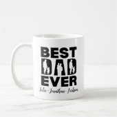 Bester Vater je Kid Silhouette Personalisiert Kaffeetasse (Links)
