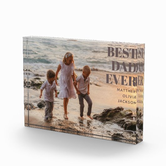 Bester Vater je Kind ernennt modernen Vater nach M Fotoblock (Rechts)