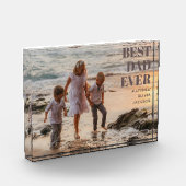 Bester Vater je Kind ernennt modernen Vater nach M Fotoblock (Links)