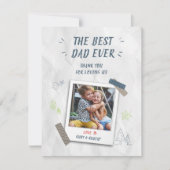 Bester Vater je Kind Foto kundenspezifisch Mitteilungskarte (Vorderseite)