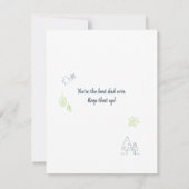 Bester Vater je Kind Foto kundenspezifisch Mitteilungskarte (Rückseite)