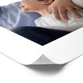Bester Vater je Kind FotoCollage Print Poster (Ecke)