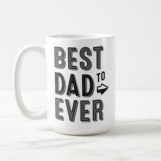 Bester Vater je Kind Name Benutzerdefiniertes Foto Kaffeetasse (Links)