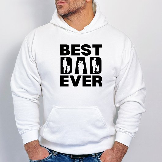 Bester Vater je Kind Silhouette Hoodie