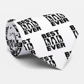 Bester Vater je Kind Silhouette Krawatte (Gerollt)