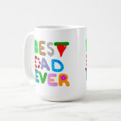 Bester Vater je klassische Kaffee-Tasse Kaffeetasse (Vorderseite Links)