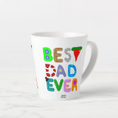 Bester Vater je Kleine Latte-Tasse Milchtasse (Rechte Ecke)