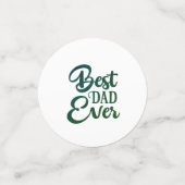 Bester Vater je Konfetti (Klein Vorderseite)