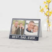 Bester Vater je kühne moderne Vatertag Foto Karte (Gelbe Blume)