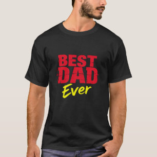 Bester Vater je - kühne Typografie Vatertag T-Shirt