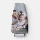 Bester Vater je kundenspezifisches Foto Bier Flaschenkühler (Vorderseite)