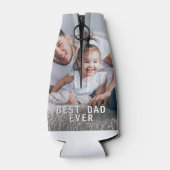 Bester Vater je kundenspezifisches Foto Bier Flaschenkühler (Rückseite)