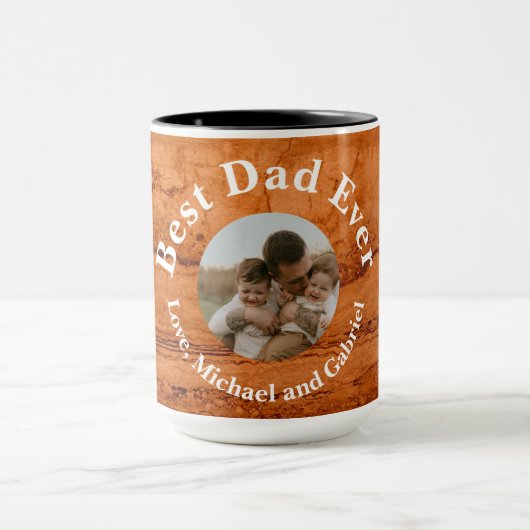 Bester Vater je, Kupferkanyon Granit, Bernsteingol Tasse (Zentrum)