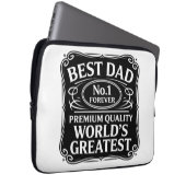 Bester Vater je Laptopschutzhülle (Vorne Rechts)