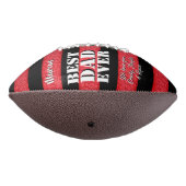 Bester Vater je Leder Print Vatertag Football (Gedreht 270)