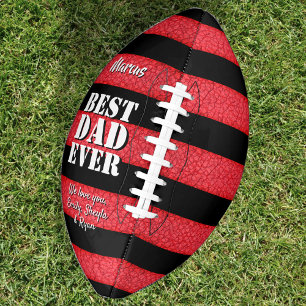 Bester Vater je Leder Print Vatertag Football