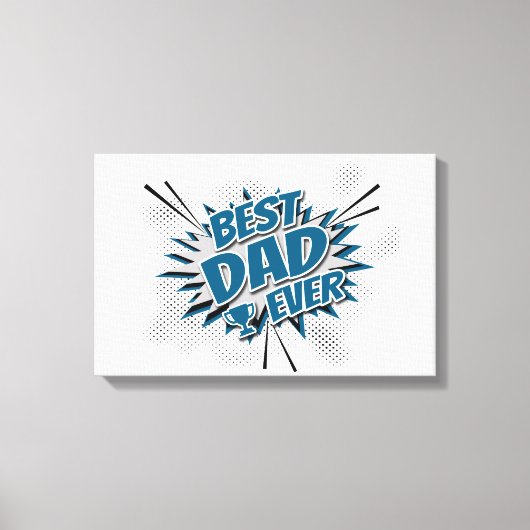 Bester Vater je Leinwanddruck (Vorderseite)
