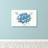 Bester Vater je Leinwanddruck (Insitu (Holzboden))