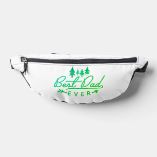 Bester Vater je leuchtend grüne Typografie mit Bäu Bauchtasche