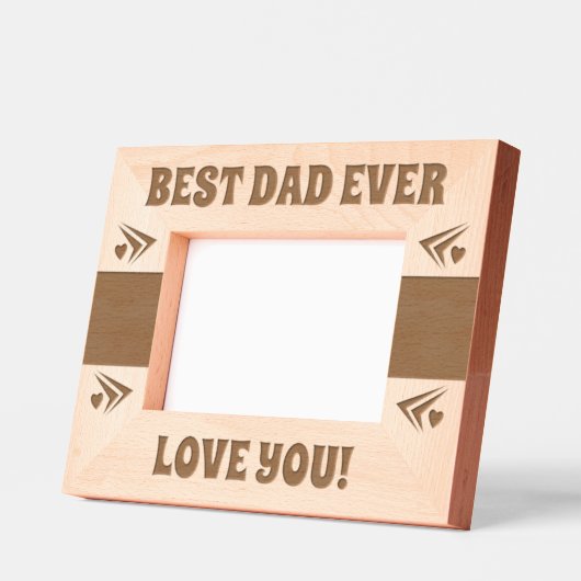 Bester Vater je Liebe Geätzte Rahmen (Links)
