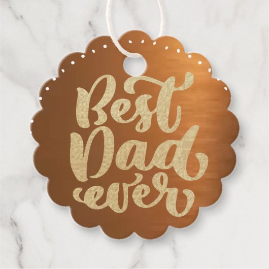 Bester Vater je Liebesmarken Geschenkanhänger (Vorderseite)
