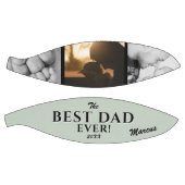 Bester Vater je Light Green Vater Tag 3 Foto Basketball (Panele)