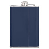 Bester Vater je, Löwe, Vatertag Navy Blau Flachmann (Rückseite)