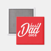 Bester Vater je Magnet (Vorderseite/Rückseite)