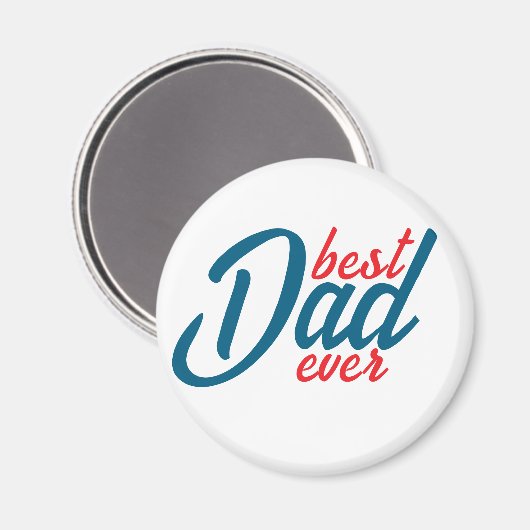 Bester Vater je Magnet (Vorderseite/Rückseite)