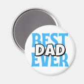 Bester Vater je Magnet (Vorderseite/Rückseite)