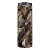 Bester Vater je Mallard Duck USA Flag Holz Thermosbecher (Rückseite)