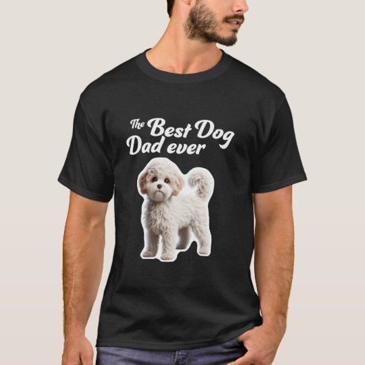 Bester Vater je - Maltipoo T-Shirt (Vorderseite)