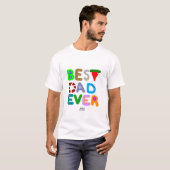 Bester Vater je männliches Basic-T-Shirt T-Shirt (Vorne ganz)