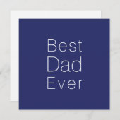 Bester Vater je Marineblau, minimalistisch modern (Vorne/Hinten)