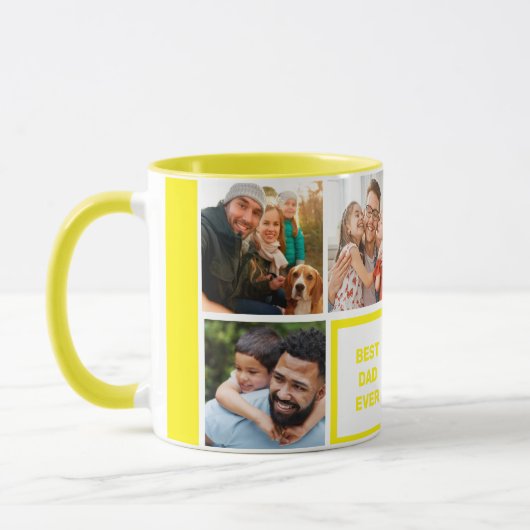 Bester Vater je - maßgeschneidertes Foto des moder Tasse (Links)
