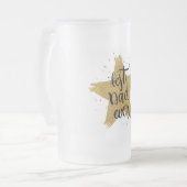 Bester Vater je Mattglas Bierglas (Vorderseite Links)