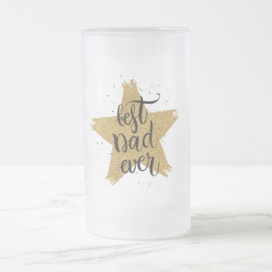 Bester Vater je Mattglas Bierglas (Mittel)