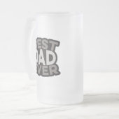 Bester Vater je | Mattglas Bierglas (Vorderseite Links)