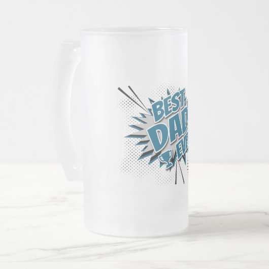 Bester Vater je Mattglas Bierglas (Vorderseite Links)