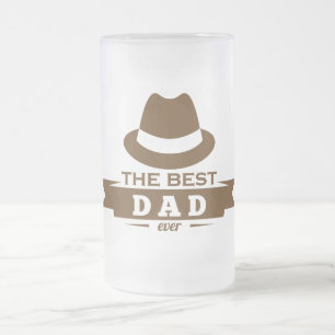 Bester Vater je Mattierte Glass-Bier-Tasse Mattglas Bierglas