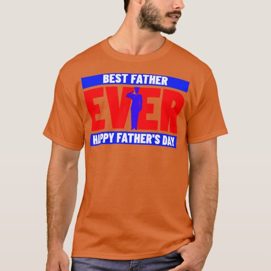 Bester Vater je Militär T-Shirt (Vorderseite)