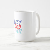 Bester Vater je Minimalistisch Cool Beruflich Kaffeetasse (VorderseiteRechts)