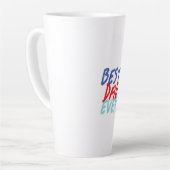 Bester Vater je Minimalistisch Cool Beruflich Milchtasse (Linke Ecke)