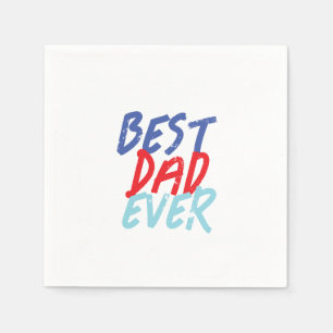 Bester Vater je Minimalistisch Cool Beruflich Serviette