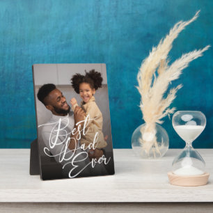 Bester Vater je Minimalistisch Foto Vatertag Fotoplatte