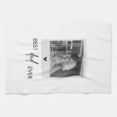 Bester Vater je Minimalistisches Foto Geschirrtuch (Horizontal)