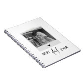 Bester Vater je Minimalistisches Foto Notizblock (Rechte Seite)